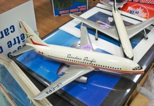 Collectibles such as this model of defunct airline Canadian Pacific will be seen at the October 18, 2014, Vancouver Aviation Show.